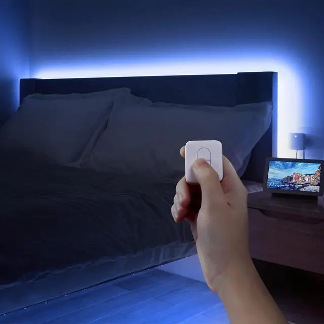 Alt view image 6 of 7 - Remote One Touch Button - Compatible with SwitchBot Bot, Curtain Robot, Color Bulb, Plug Mini and Blind Tilt, Smart Home Easy to Control, Bluetooth Long Range 5.0