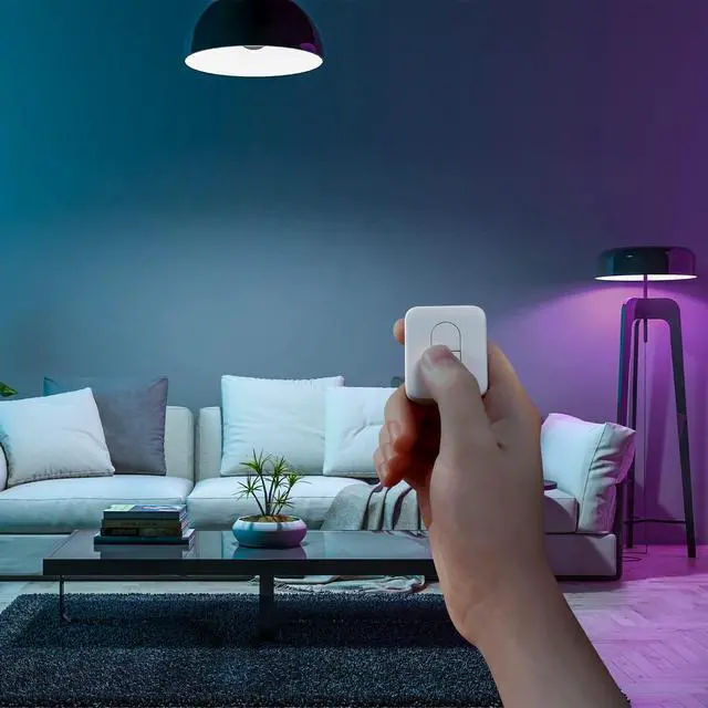 Alt view image 5 of 7 - Remote One Touch Button - Compatible with SwitchBot Bot, Curtain Robot, Color Bulb, Plug Mini and Blind Tilt, Smart Home Easy to Control, Bluetooth Long Range 5.0
