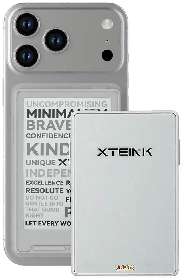 Main image of X3 eBook Reader (Developer Edition), 3.7" Pocket E-Ink eReader, Ultra-Thin 0.2", 2 oz, Magnetic-Ready Pogo-Pin Charging, Gyroscope Page-Turn, Distraction-Free Reading, 16GB, Mist Gray
