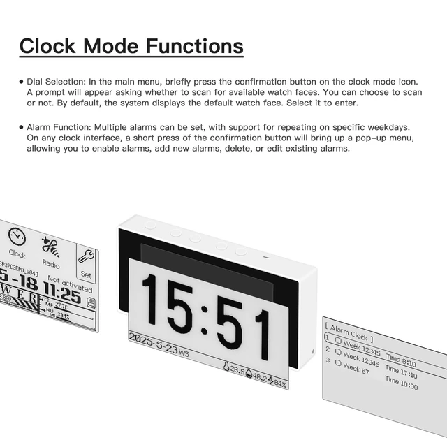 Alt view image 5 of 7 - Mini E-Book Reader 2.66 Inch Display Ink Screen E Reader Devices for Viewing TXT & EPUB Files 32GB with Backlit, Dark Mode, Modify Font Size, Automatic Page Flipping Function(Black Panel)