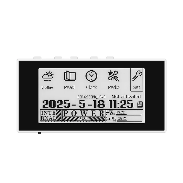 Alt view image 2 of 7 - Mini E-Book Reader 2.66 Inch Display Ink Screen E Reader Devices for Viewing TXT & EPUB Files 32GB with Backlit, Dark Mode, Modify Font Size, Automatic Page Flipping Function(Black Panel)