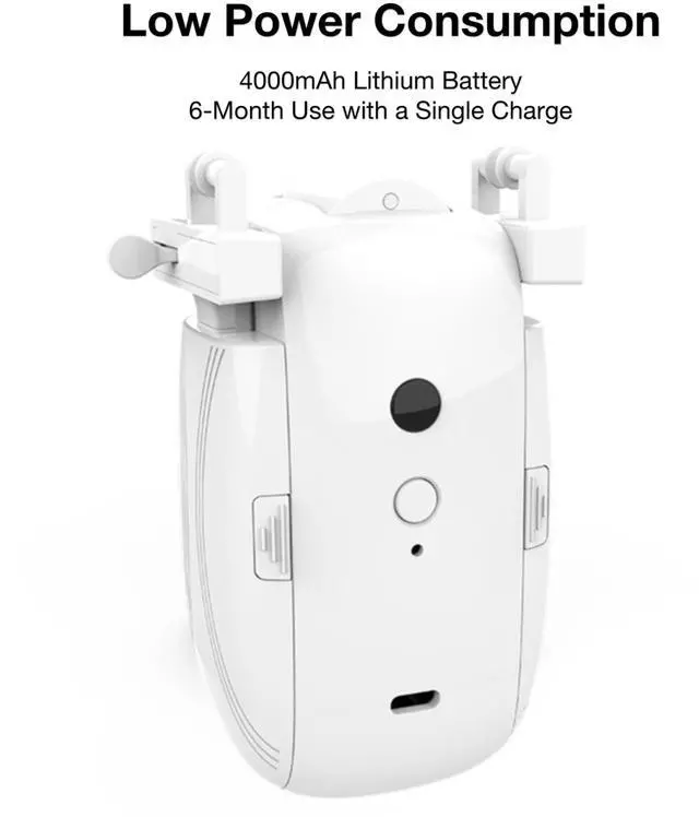Alt view image 6 of 7 - Automatic Curtain Opener, Electronic Curtain Opener, Smart Curtain Opener with APP/Voice Control Only for Roman Rod Tracks, Compatible with Alexa Google Home Timer Light & Temperature Sensor
