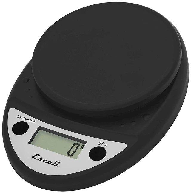 Main image of Primo Digital Food Scale Multi-Functional Kitchen Scale and Baking Scale for Precise Weight Measuring and Portion Control, 8.5 x 6 x 1.5 inches, Black