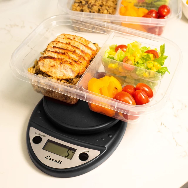 Alt view image 5 of 6 - Primo Digital Food Scale Multi-Functional Kitchen Scale and Baking Scale for Precise Weight Measuring and Portion Control, 8.5 x 6 x 1.5 inches, Black