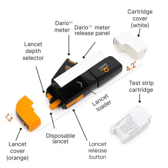 Alt view image 7 of 7 - Smart Glucose Monitor Kit | USB-C Port (Compatible with Android & iPhone 15 and newer) | Test Blood Sugar Levels & Manage Diabetes, Testing Kit Includes: Glucometer with 25 Strips, 10 lancets