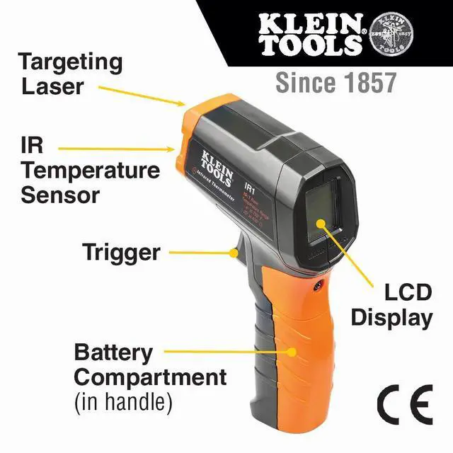 Alt view image 4 of 7 - 80067 Electrical Test Kit with IR Digital Thermometer, Multimeter, Non-Contact Voltage Tester Pen and Receptacle Tester, 4-Piece