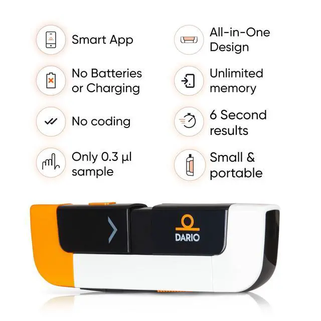 Alt view image 4 of 7 - Smart Glucose Monitor Kit | USB-C Port (Compatible with Android & iPhone 15 and newer) | Test Blood Sugar Levels & Manage Diabetes, Testing Kit Includes: Glucometer with 25 Strips, 10 lancets