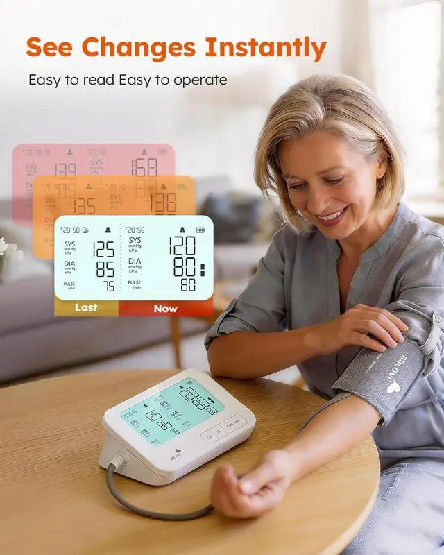 Alt view image 3 of 7 - Blood Pressure Monitor, FSA-HSA Eligible, One-Touch Voice Control