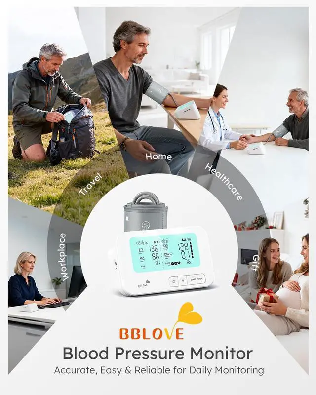 Alt view image 7 of 7 - Blood Pressure Monitor, FSA-HSA Eligible, One-Touch Voice Control