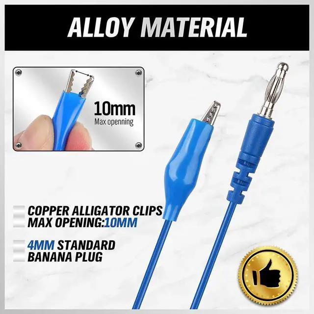 Alt view image 4 of 7 - SWANLAKE 22-Piece Back Probe Kit, Multimeter Back Probe Pins with Test Leads and Alligator Clips, Automotive Electrical Circuit Diagnostic Tool Set for Car Repair
