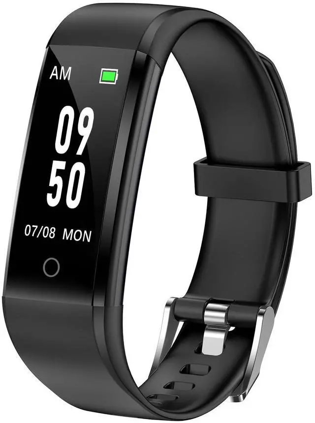 Main image of No Bluetooth Pedometer Watch Fitness Tracker No Phone Needed, Step Counter Calories/Sleep Tracker for Walking Running for Men Women Waterproof (Black)
