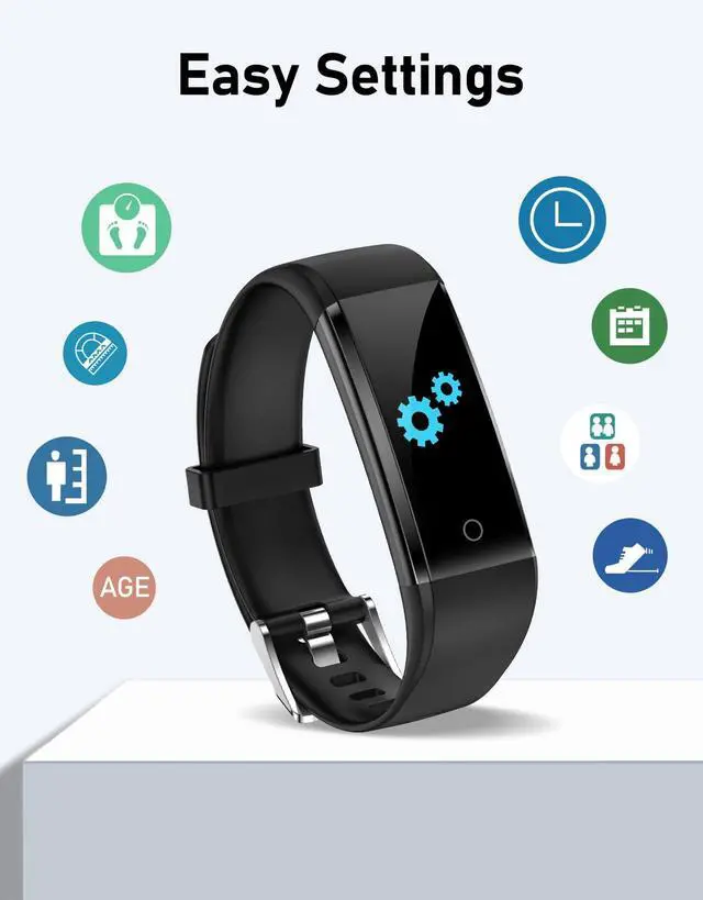 Alt view image 4 of 6 - No Bluetooth Pedometer Watch Fitness Tracker No Phone Needed, Step Counter Calories/Sleep Tracker for Walking Running for Men Women Waterproof (Black)