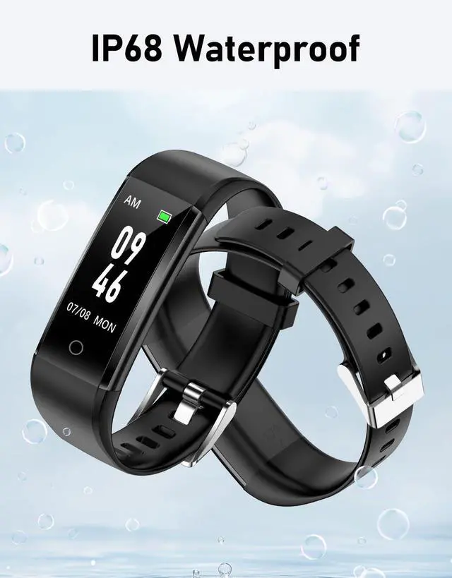 Alt view image 6 of 6 - No Bluetooth Pedometer Watch Fitness Tracker No Phone Needed, Step Counter Calories/Sleep Tracker for Walking Running for Men Women Waterproof (Black)