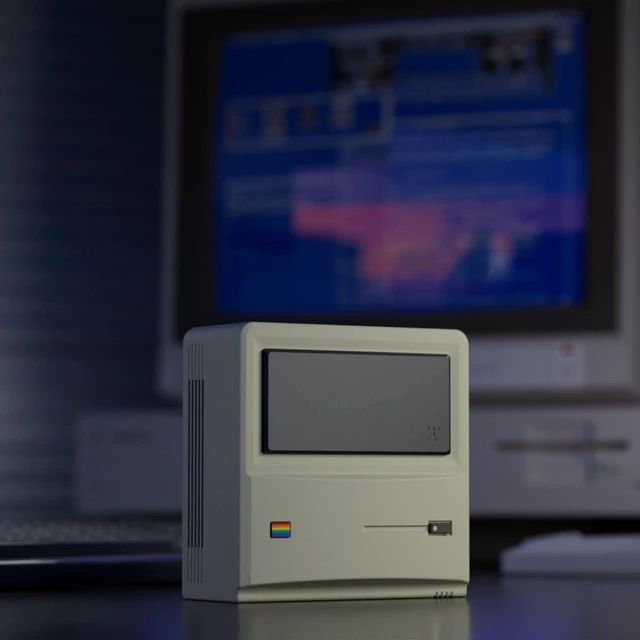 Alt view image 4 of 6 - AYANEO AM01 Retro Mini PC, AMD Ryzen 7 5825U, Barebone Mini Desktop Computer Without RAM/SSD/OS, Retro Design, 4K Output, WiFi 6, Dual HDMI/DP, Compact Mini Computer for Gaming & Office