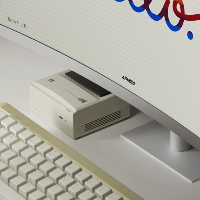 Alt view image 5 of 6 - AYANEO AM01 Retro Mini PC, AMD Ryzen 7 5825U, Barebone Mini Desktop Computer Without RAM/SSD/OS, Retro Design, 4K Output, WiFi 6, Dual HDMI/DP, Compact Mini Computer for Gaming & Office