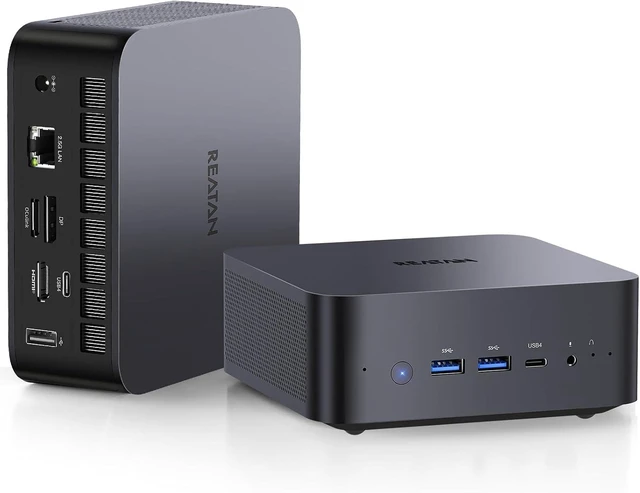Main image of AI Oculink Mini Barebone PC AMD Ryzen 7 255 (8C/16T Upgraded 8745HS) Radeon 780M NO SSD & NO RAM & NO OS 8K Quad-Screen Display Desktop Gaming Mini Computers WiFi 7 BT:5.4 Built-in Speaker