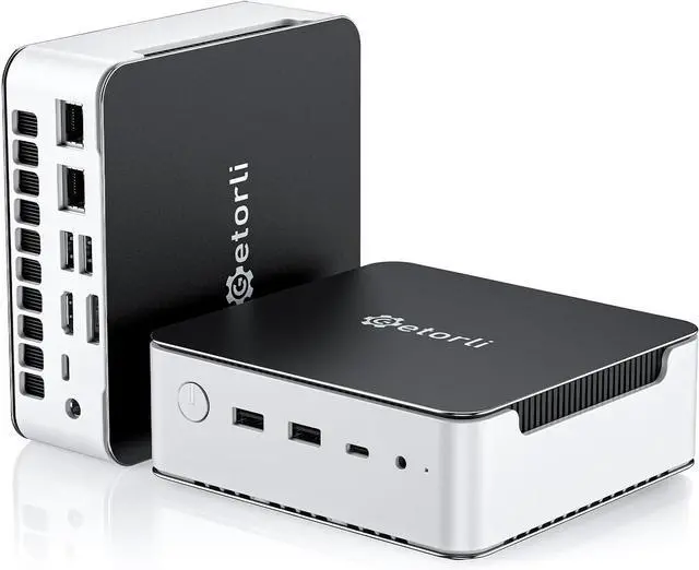 Main image of Getorli Mini PC, AMD Ryzen 7 H 255(Up to 4.9GHz), 32GB DDR5 & 1TB PCIe 4.0 SSD Micro PC, 4K Quad Display Mini Desktop Computer with Dual 2.5G LANWiFi 6 for Home Office/Gaming/Design & Productivity
