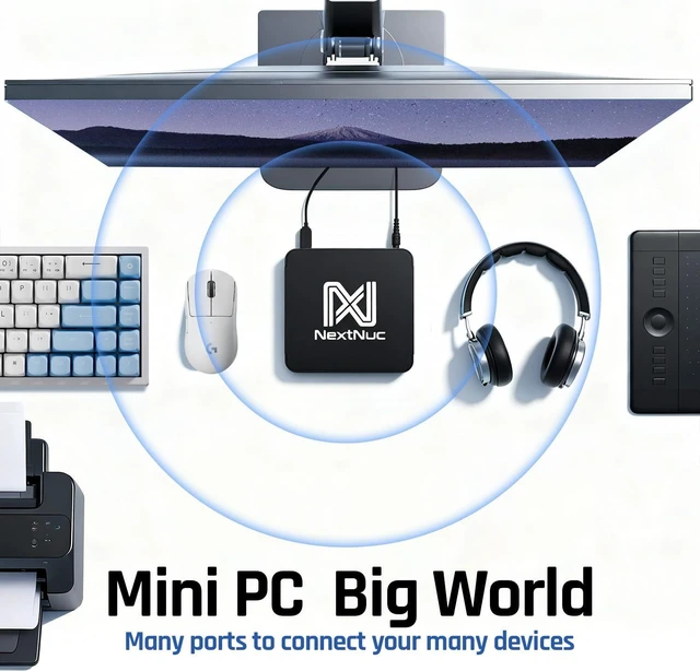 Alt view image 5 of 7 - NextNuc intel 13Pro Business Mini Desktop 16GB/512GBSSD/W11H