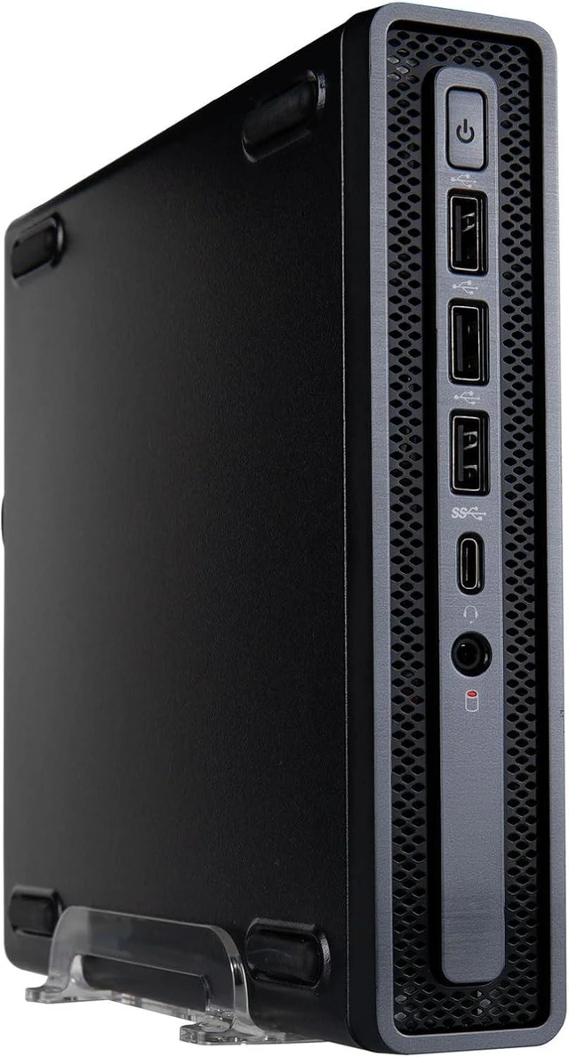 Main image of Envision M1 Mini PC (Intel 14-Core 14th Gen CPU (>i7-12700), 16GB DDR5 RAM, 512GB NVME Gen4 SSD, ASUS H610T mobo, WiFi 6, Windows 11 Pro, 10 USB, HDMI+DVI, RJ45, KB+M) Micro Business Desktop Computer