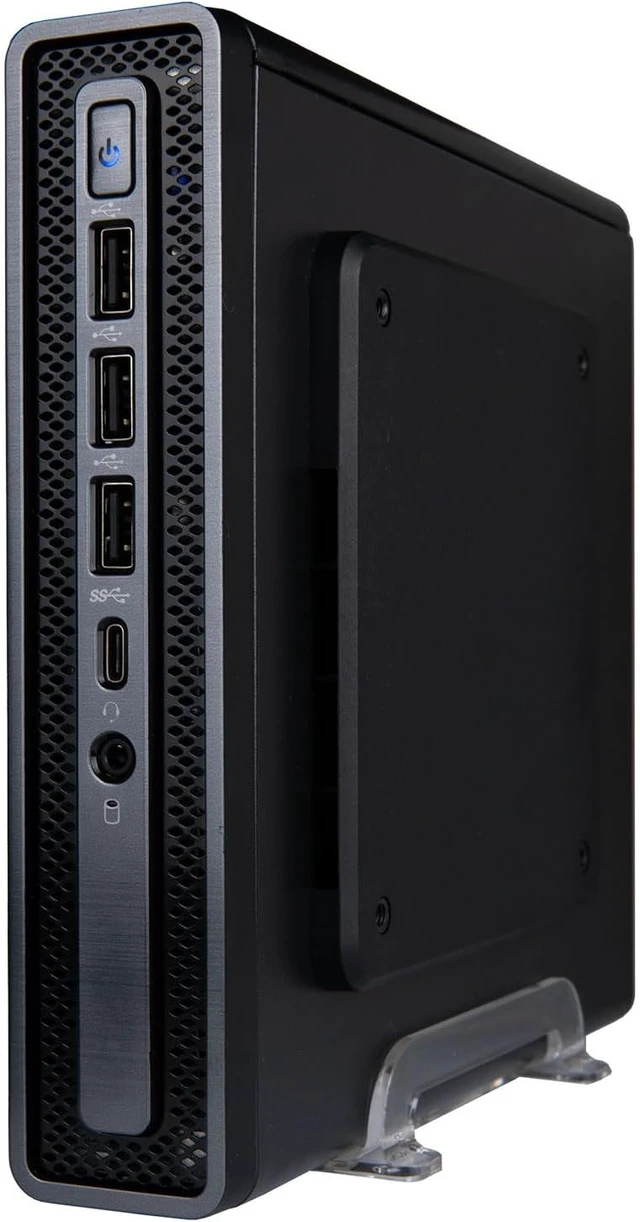 Alt view image 2 of 6 - Envision M1 Mini PC (Intel 14-Core 14th Gen CPU (>i7-12700), 16GB DDR5 RAM, 512GB NVME Gen4 SSD, ASUS H610T mobo, WiFi 6, Windows 11 Pro, 10 USB, HDMI+DVI, RJ45, KB+M) Micro Business Desktop Computer