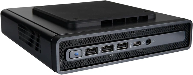 Alt view image 4 of 6 - Envision M1 Mini PC (Intel 14-Core 14th Gen CPU (>i7-12700), 16GB DDR5 RAM, 512GB NVME Gen4 SSD, ASUS H610T mobo, WiFi 6, Windows 11 Pro, 10 USB, HDMI+DVI, RJ45, KB+M) Micro Business Desktop Computer