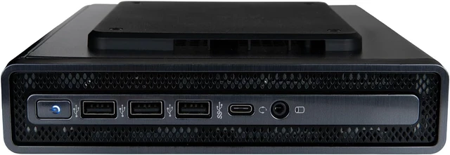 Alt view image 5 of 6 - Envision M1 Mini PC (Intel 14-Core 14th Gen CPU (>i7-12700), 16GB DDR5 RAM, 512GB NVME Gen4 SSD, ASUS H610T mobo, WiFi 6, Windows 11 Pro, 10 USB, HDMI+DVI, RJ45, KB+M) Micro Business Desktop Computer