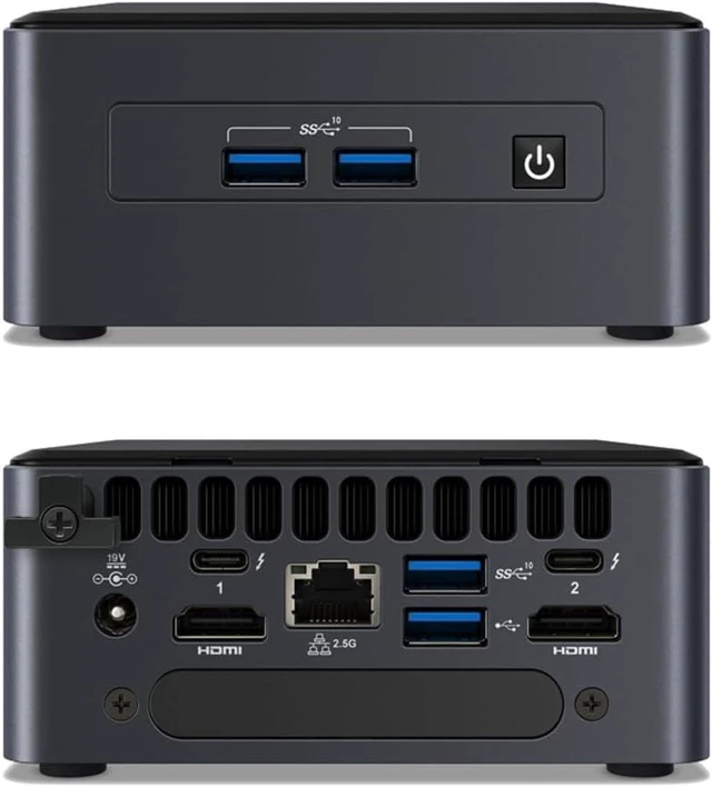 Main image of WEELIAO Intel NUC 11 Pro NUC11TNHI7 Mini Desktop Home & Business Mini PC Core i7-1165G7 Processor,Intel Iris Xe Graphics, Wi-Fi 6,16GB RAM 512G SSD, Windows11 Pro