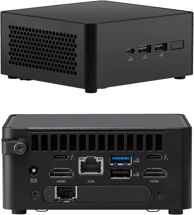 Alt view image 2 of 5 - NUC 14 Pro NUC14RVHi3 Dual LAN Mini Desktop Computer/Mini PC/HTPC 14th Gen. Intel Core 3 100U,Intel Graphics (8GB DDR5+1TB SSD)