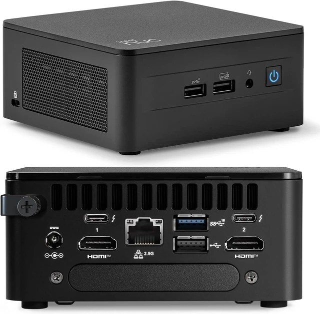 Main image of Intel NUC 13 Arena Canyon 13th Gen Mini PC NUC13ANHi7 16GB DDR4 RAM,512GB PCIe SSD Mini Desktop Computer/HTPC Core i7-1360P,12 Cores, 16 Threads,WiFi 6, Bluetooth 5.3,Windows 11 Pro