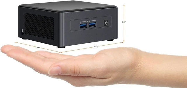 Alt view image 4 of 6 - Intel NUC 11 NUC11TNHV7 Home&Business Mini Desktop 11th Gen Intel® Core i7-1185G7 Processor with Intel vPro® Technology up to 4.8 GHz Turbo(8G RAM,256G SSD) (8G RAM,256G SSD)