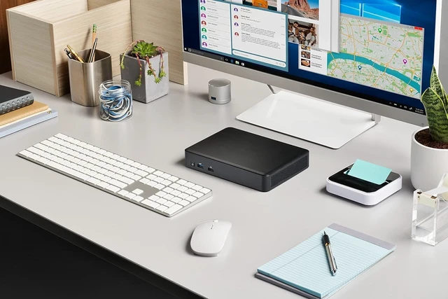 Alt view image 5 of 6 - Intel Mini PC Windows 11 Pro, 8GB RAM/256GB SSD Mini Desktop Computer 11th Generation Intel Core i5-1135G7 Processor,2.4 GHz4.2 GHz Turbo,4 core,8 Thread,8 MB Cache,28W