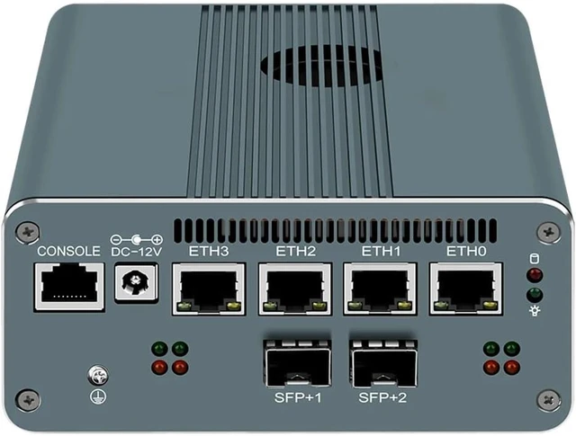 Main image of Firewall Appliance Mini PC, Intel i5-1240P Quad Core 10G*2 4xIntel I226 2.5G Ethernet VPN Soft Routing,2*USB3.2 1*TF Slot 2*SATA 1*M.2 NVMe x4 8/16/32/64GB DDR5 M.2 Nvme (NO RAM NO SSD)