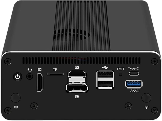 Alt view image 2 of 7 - Firewall Appliance Mini PC, Intel i5-1240P Quad Core 10G*2 4xIntel I226 2.5G Ethernet VPN Soft Routing,2*USB3.2 1*TF Slot 2*SATA 1*M.2 NVMe x4 8/16/32/64GB DDR5 M.2 Nvme (NO RAM NO SSD)