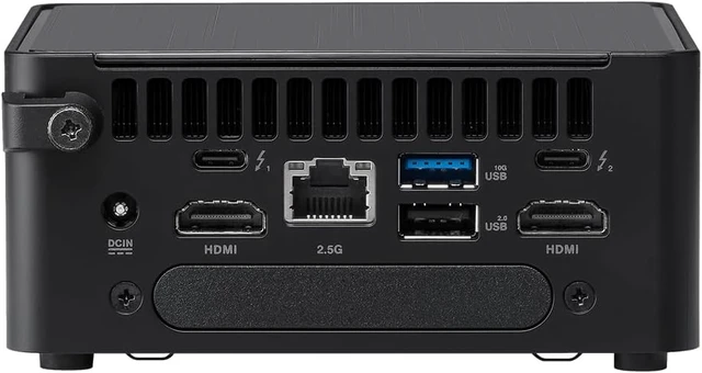Alt view image 6 of 7 - NUC14 Pro Mini PC with Intel Core Ultra 5 125H, Intel Arc Graphics, Supports up to 96GB DDR5 RAM, Dual Thunderbolt 4, Quad 4K Display, 2.5G LAN, WiFi6E(Tall,8GB RAM + 512GB SSD)