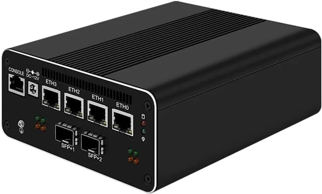 Main image of Firewall Appliance Mini PC, Intel i5-1240P Quad Core 10G*2 4xIntel I226 2.5G Soft Routing,1*USB3.2,2*DDR5 4800(Compatible with 5200/5600MHz) M.2 Nvme (NO RAM NO SSD) (NO RAM NO SSD)