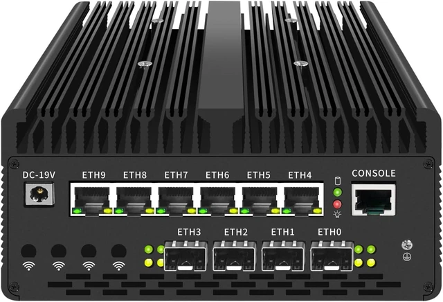 Main image of Fanless Mini PC U9-185H with 2*DDR5/2*M.2 Nvme,IntelX710 4*10G SFP+