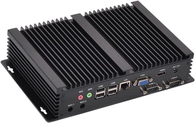 Main image of Fanless Industrial PC, Mini Computer, Celeron 2955U 2957U, IM03, AC VGA, HDMI, LAN, 2 x COM RS232, 6 x USB2.0, 0 RAM, 0 Storage, Barebone No System