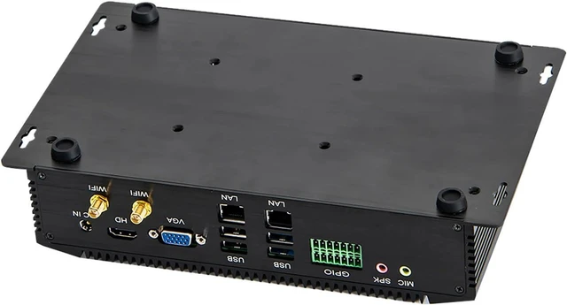 Alt view image 4 of 5 - Industrial PC, Fanless Mini Computer, 4G, WOL, Watchdog Supported, Core I5 7267U 7287U 7300U, IM06, 2 x LAN, GPIO, 6 x COM, 16G RAM, 512G SSD, 1TB HDD