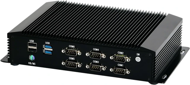 Alt view image 5 of 5 - Industrial PC, Fanless Mini Computer, 4G, WOL, Watchdog Supported, Core I5 7267U 7287U 7300U, IM06, 2 x LAN, GPIO, 6 x COM, 16G RAM, 512G SSD, 1TB HDD