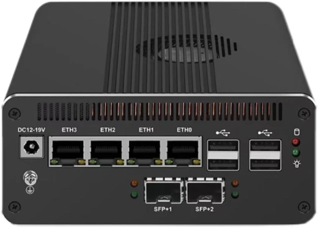 Main image of Firewall Appliance Mini PC, Ultra 7 155H 10G*2 4xIntel I226 2.5G Soft Routing,2*DDR5 5600MHz (Compatible with 4800/5200MHz),1*M.2 NVMe PCle4.0×4 Signal