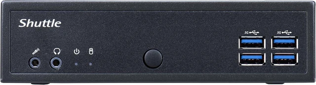 Alt view image 2 of 3 - Shuttle DL40N Fanless, Intel N150 Quad Core 3.6Ghz CPU, 8GB RAM, 500GB SSD, Triple Display, Dual 2.5Gb LAN, Fanless, WiFi+BT, Win 11 Pro (8GB RAM + 500GB SSD)