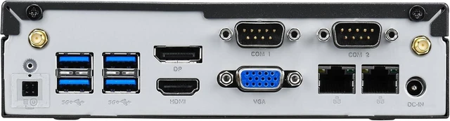 Alt view image 3 of 3 - Shuttle DL40N Fanless, Intel N150 Quad Core 3.6Ghz CPU, 8GB RAM, 500GB SSD, Triple Display, Dual 2.5Gb LAN, Fanless, WiFi+BT, Win 11 Pro (8GB RAM + 500GB SSD)