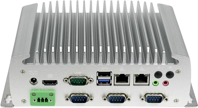 Main image of Fanless Industrial Computer, IPC, Mini PC, Celeron J1900, IX09, 6 x COM, 2 x I211 LAN, HDMI, 3 PIN Phoenix, SIM Slot, WDT Reset, 8G RAM, 512G SSD