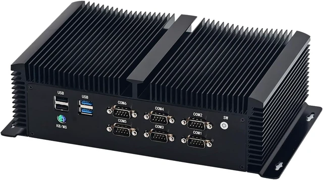 Main image of Fanless Industrial Computer, IPC, Mini PC, I7 10870H 10875H 10850H, IM11, 6 x COM, PS/2, 4 x USB3, 4 x USB2.0, GPIO, 2 x LAN, 3 x HDMI, 16G RAM 128G SSD 1TB HDD