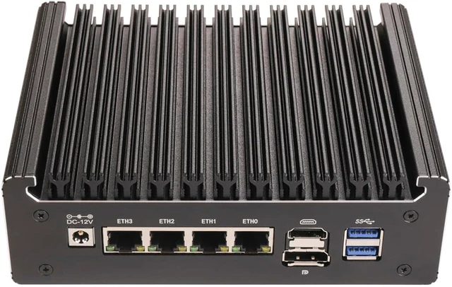 Main image of Micro Firewall Appliance, Mini PC, OPNsense, VPN, Router PC, Pentium Gold 6405U, RS52, 4 x 2.5GbE I226-V LAN, HDMI, DP, SIM Slot, Type-C, 32G RAM, 128G SSD