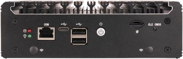 Alt view image 5 of 7 - Micro Firewall Appliance, Mini PC, OPNsense, VPN, Router PC, Pentium Gold 6405U, RS52, 4 x 2.5GbE I226-V LAN, HDMI, DP, SIM Slot, Type-C, 32G RAM, 128G SSD