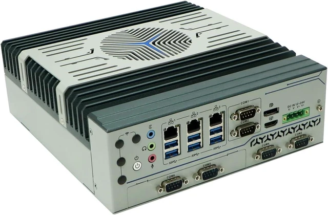 Main image of Industrial PC, Embedded Computer, I3 10300T 10305T, IX14, TPM2.0, 3 x LAN, 6 x COM, 12-24V Phoenix Terminal, Support Watchdog, PXE, WOL, 16G RAM, 256G SSD
