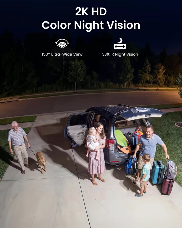 Alt view image 4 of 7 - Solar Floodlight Security Cameras Wireless Outdoor, Up to 1000lm