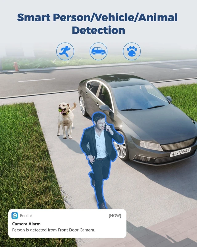 Alt view image 4 of 7 - 4K 8MP Dual Lens Security Camera Outdoor, 180 Degree, Duo 2 WiFi