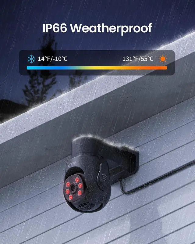 Alt view image 6 of 7 - ZOSI 1080P Home Security Camera System Outdoor Indoor, 8CH 5MP-Lite CCTV DVR, 4 x 1080P Pan Tilt Weatherproof Surveillance Camera, AI Human Vehicle Detect, Night Vision, Audio Recording, No Hard Drive